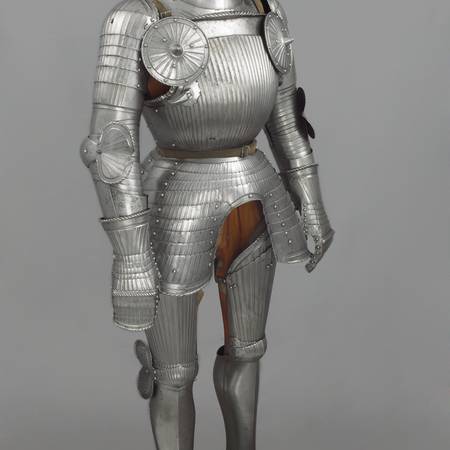 Full-length photograph of an early sixteenth-century armour