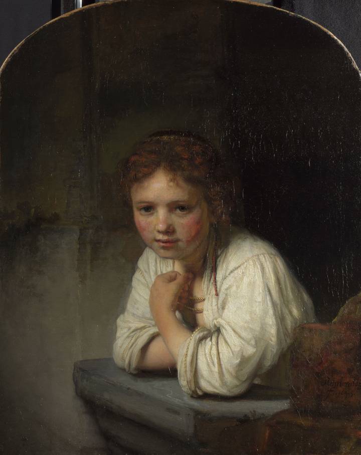 Rembrandt van Rijn, Girl at a Window, 1645. Dulwich Picture Gallery (DPG163).