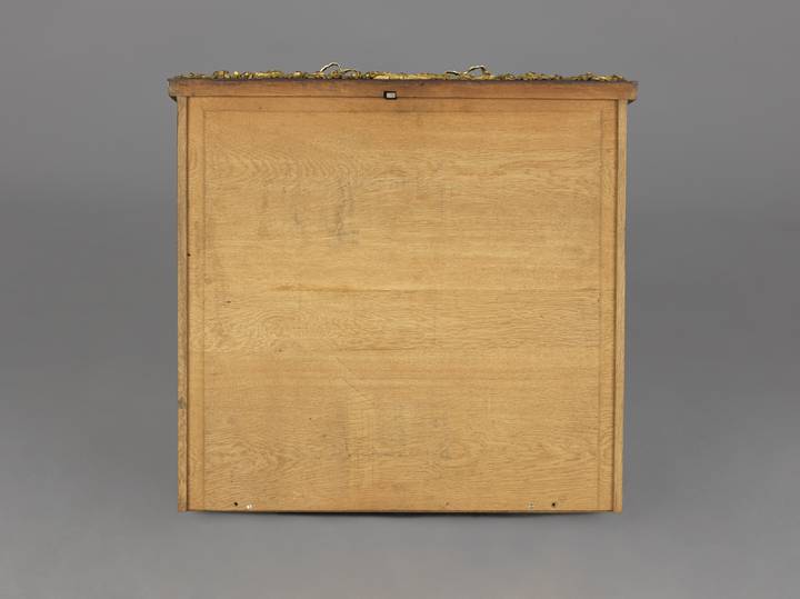 The underside of one of the drawers, showing the distinctive rebates which run along its front and sides. Jean-Henri Riesener, Chest- of-drawers, 1782 (F248).