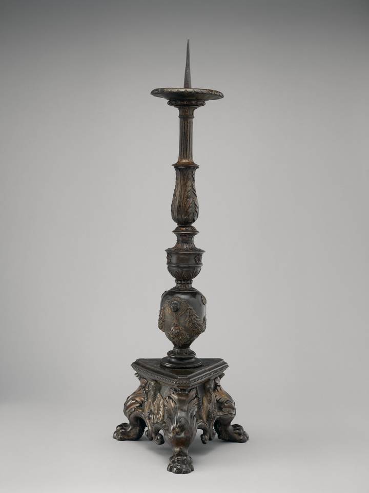 Altar candlestick, Padua or Venice, mid-16th century. Metropolitan Museum of Art (1973.287.2). CC0 1.0.