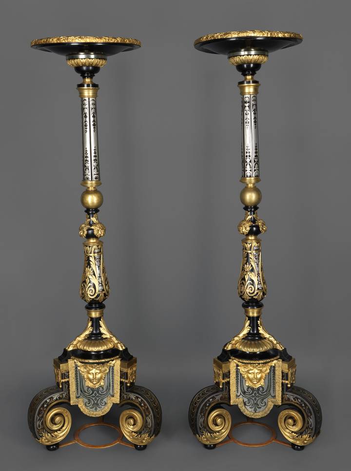 Pair of candlestands (F417-18).
