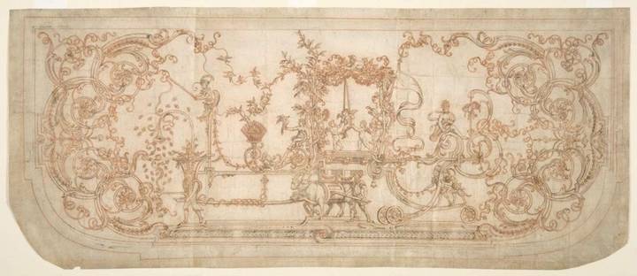 Designs for tabletops, workshop of André-Charles Boulle, early 18th century. Museum of Fine Arts Boston (1931.1243 1–2). Public domain.