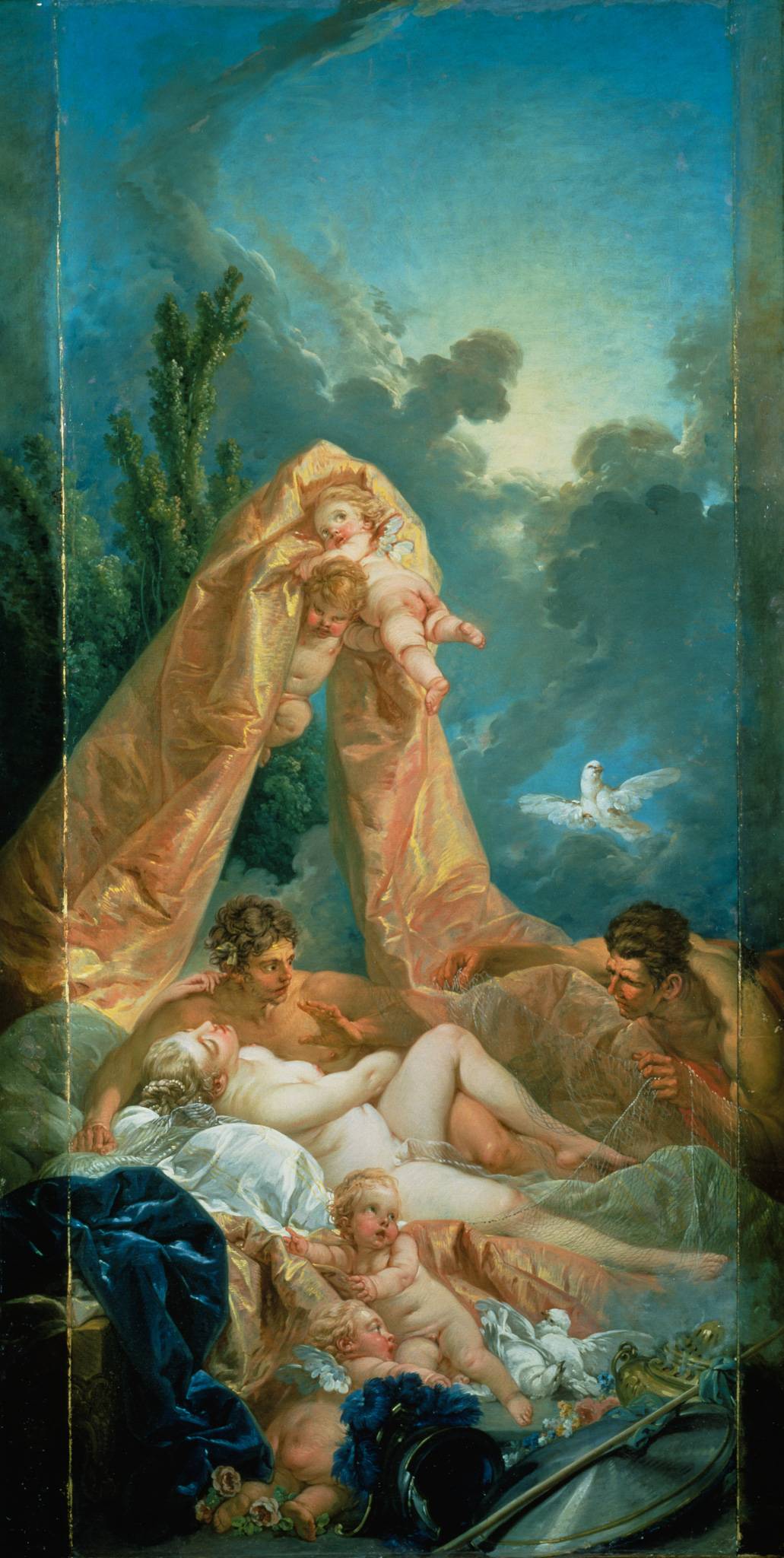 Mars and Venus surprised by Vulcan