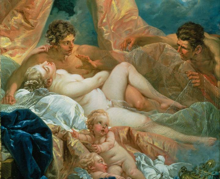 Detail, François Boucher, Mars and Venus surprised by Vulcan, 1754 (P438)