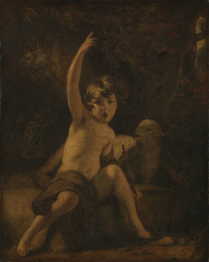 Joshua Reynolds, St John the Baptist in the Wilderness, after 1776. The Wallace Collection (P48).