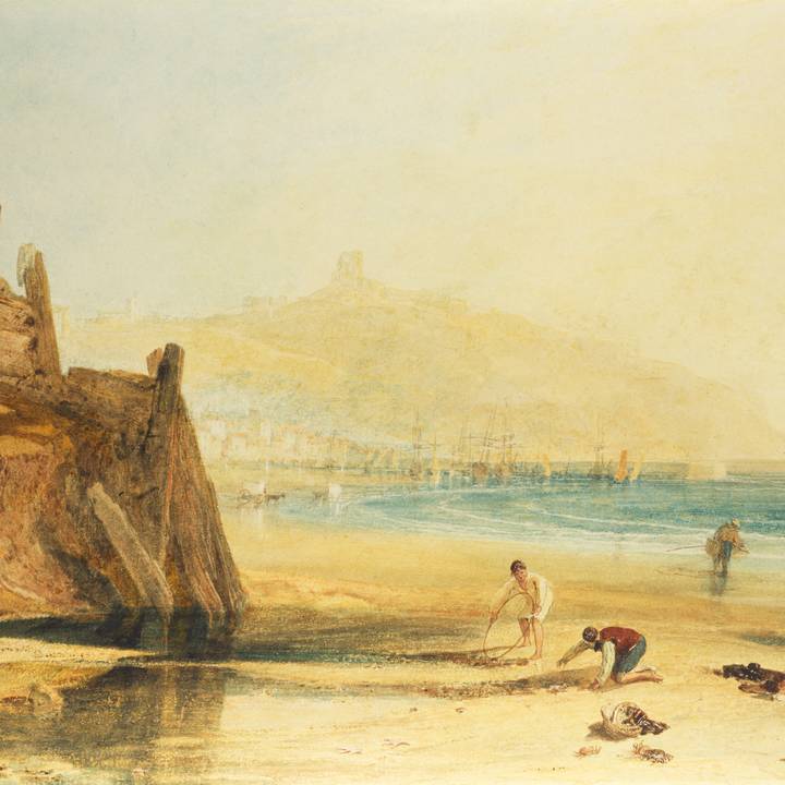 J.M.W. Turner, Scarborough Castle: Boys Crab Fishing, 1809