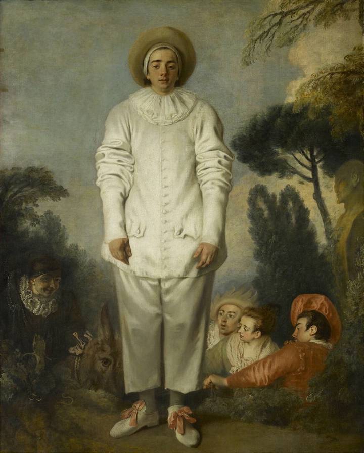 Antoine Watteau, Pierrot, 1718–19, Musée du Louvre, Paris. © 2015 RMN-Grand Palais (musée du Louvre) / Franck Raux.