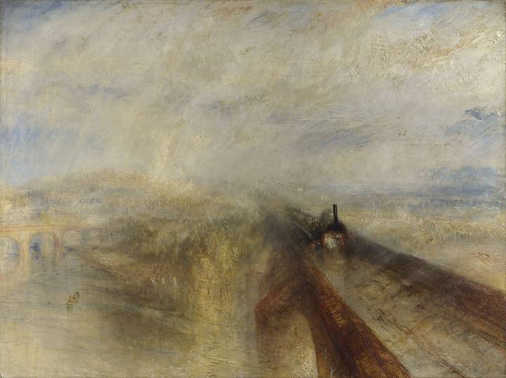 Joseph Mallord William Turner, Rain, Steam and Speed The Great Western Railway, 1844. The National Gallery (NG538) © The National Gallery, London CC-BY-NC-ND 4.0