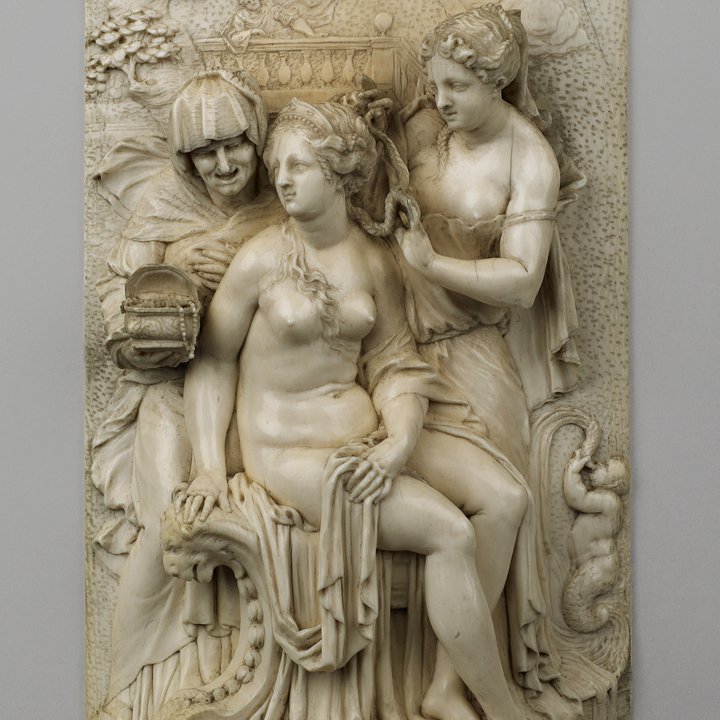An image of a sculpture depicting the Toilet of Bathsheba
