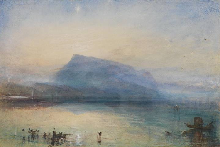 Joseph Mallord William Turner, The Blue Rigi, Sunrise, 1842. Tate (T12336) © Tate, London CC-BY-NC-ND 4.0