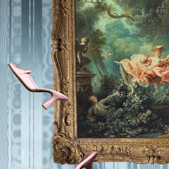 An image of a pair of shoes in a gallery